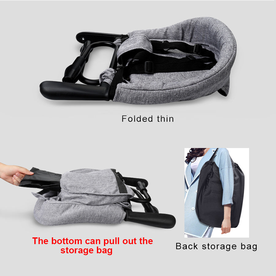 Chaise Haute Portable pour Bébé | Siège de Repas Pliable – Idéale pour la Maison et les Sorties