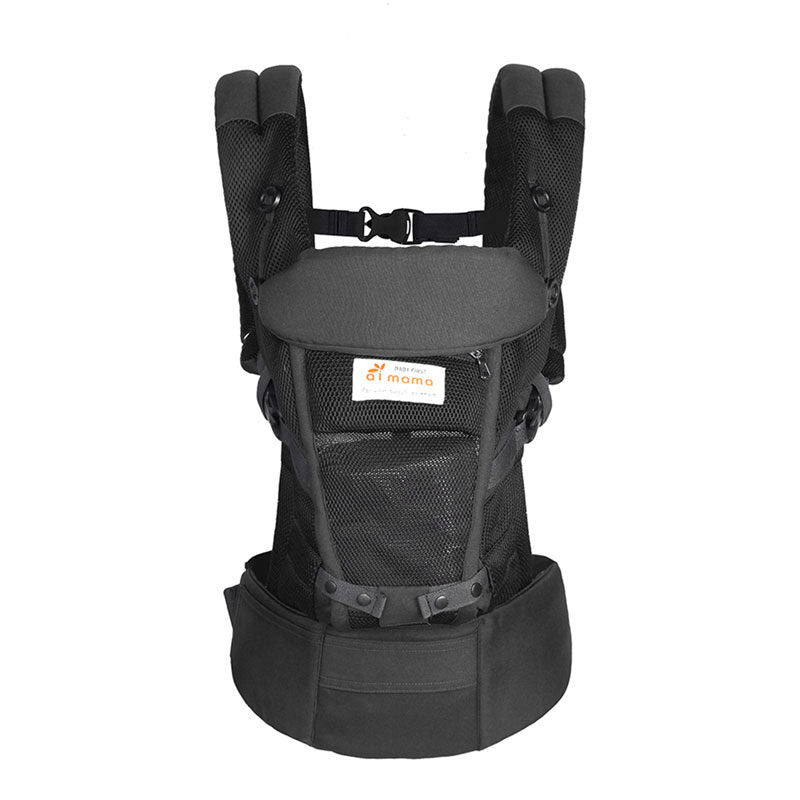 Porte-Bébé Respirant avec Tabouret Intégré | Ceinture Ergonomique et Réglable – Confort pour Bébé & Parent