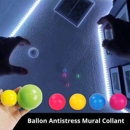 StickyZen – Ballon Antistress Mural Collant pour Enfants & Adultes