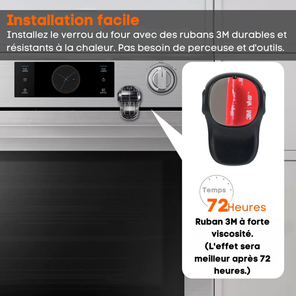 BabyLock – Verrou de Sécurité pour Four Résistant à la Chaleur