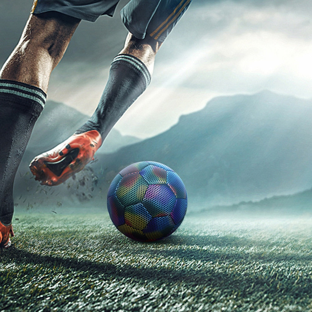 GlowKick Football Lumineux LED | Ballon de Foot Brillant pour Enfants & Adultes – Jeu Nocturne Amusant
