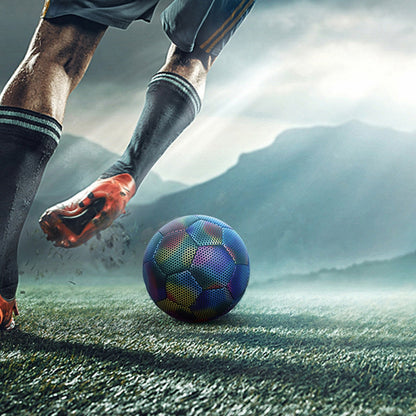 GlowKick Football Lumineux LED | Ballon de Foot Brillant pour Enfants & Adultes – Jeu Nocturne Amusant
