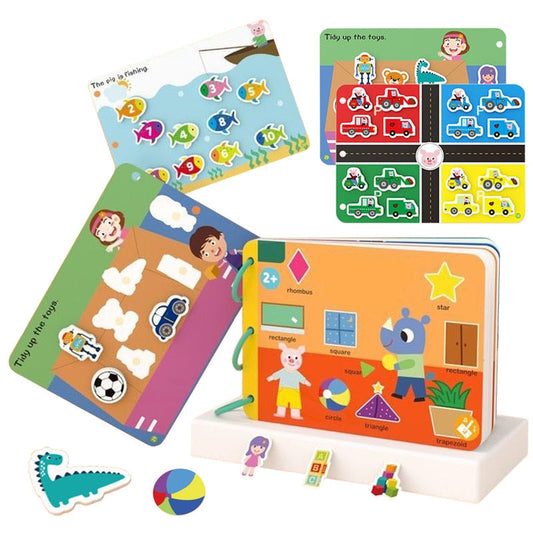 Classeur Interactif d’Apprentissage | Activités Éducatives & Ludiques – Développement Cognitif des Enfants