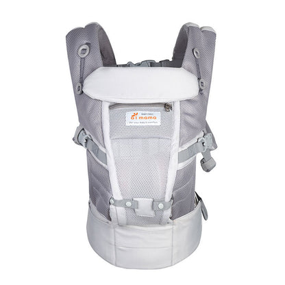 Porte-Bébé Respirant avec Tabouret Intégré | Ceinture Ergonomique et Réglable – Confort pour Bébé & Parent